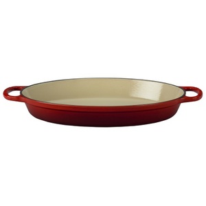 2.25qt Signature Cast Iron Oval Baker Cerise