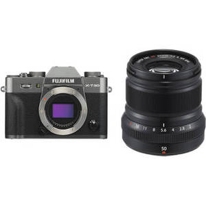X-T30 Mirrorless Digital Camera with 50mm f/2 Lens Kit (Charcoal Silver)