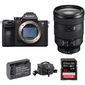 Alpha a7R III Mirrorless Digital Camera with 24-105mm Lens and Accessories Kit