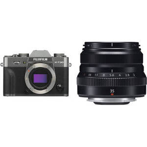 X-T30 Mirrorless Digital Camera with 35mm f/2 Lens Kit (Charcoal Silver)