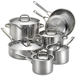 12pc Tri-Ply Clad Cookware Set