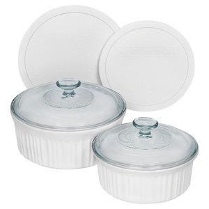 French White 6pc Round Bakeware Set