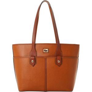 Camden Saffiano Double Pocket Tote