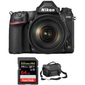 D780 DSLR Camera with 24-120mm Lens and Accessories Kit