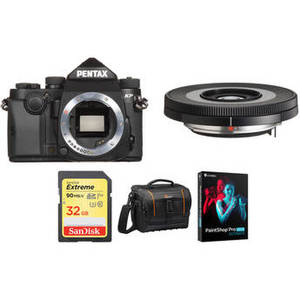 KP DSLR Camera with 40mm Lens and Accessories Kit (Black)