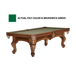 Brunswick Sutton II 8-Foot Billiards Table - Brunswick Green