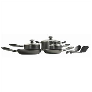 Mirro Get-A-Grip 10-Piece Cookware Set - Black