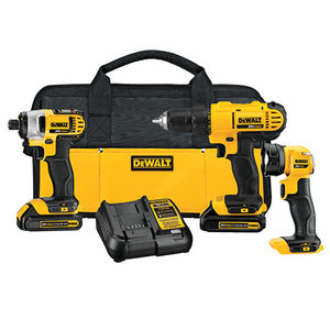 20V MAX 3 Tool Kit - Drill/Driver Impact Driver Worklight