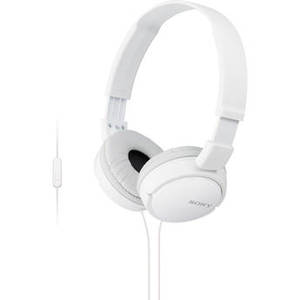 MDR-ZX110AP Extra Bass Smartphone Headset (White)