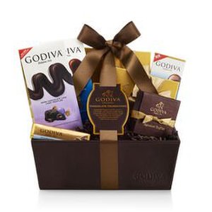GODIVAÂ® Celebration Gift Basket w/Classic Ribbon