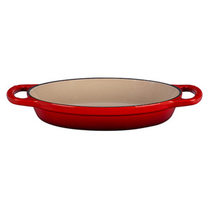 0.625qt Signature Cast Iron Oval Baker Cerise