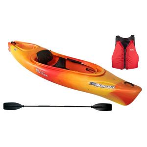 Vapor 10 Recreational Kayak & Accessories Package - Sunrise