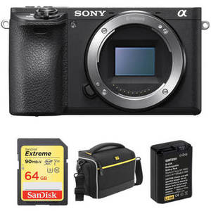 Alpha a6500 Mirrorless Digital Camera Body with Free Accessory Kit