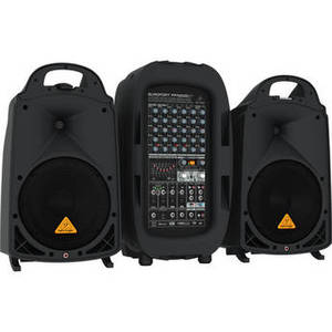 EUROPORT PPA2000BT - 2000W 8-Channel Portable PA System with Bluetooth Wireless