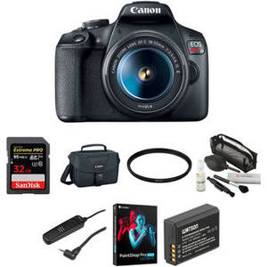 EOS Rebel T7 DSLR Camera with 18-55mm Lens Deluxe Kit
