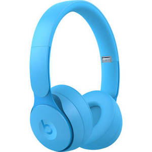 Solo Pro Wireless Noise-Canceling On-Ear Headphones (Light Blue, More Matte Collection)