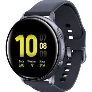 Galaxy Watch Active2 Bluetooth Smartwatch (Aluminum, 40mm, Aqua Black)