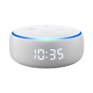 Amazon Echo Dot with Clock - Sandstone
