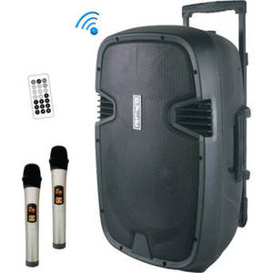PPHP1535WMU Portable 15" 2-Way 1600W Wireless and Bluetooth-Enabled PA System