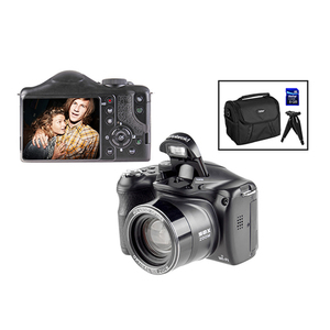 18MP Bridge Camera Kit w/ 50x Optical Zoom, Black