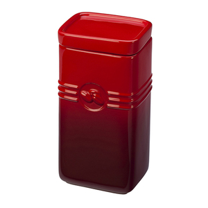 2qt Stoneware Coffee Storage Jar Cerise