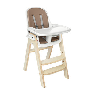 Tot Sprout High Chair Taupe/Birch