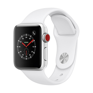 S3 Cell 38mm Silver Alum Case w/ White Sport Band