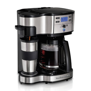 2-Way Coffeemaker w/ 12 Cup Carafe & Single Pod Brewing