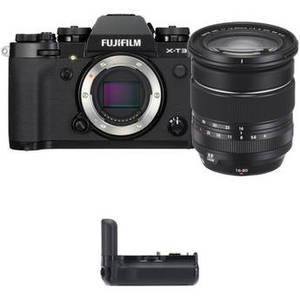 X-T3 Mirrorless Digital Camera with 16-80mm Lens and Battery Grip Kit (Black)