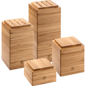 4pc Bamboo Kitchen Storage Set