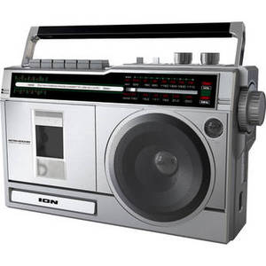 Retro Rocker Portable Retro-Style Boombox with Bluetooth