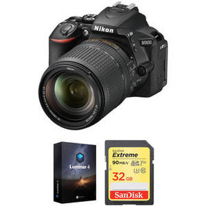 D5600 DSLR Camera with 18-140mm Lens and Software Kit