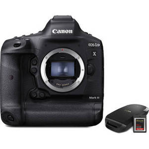 EOS-1D X Mark III DSLR Camera with CFexpress Card and Reader Bundle