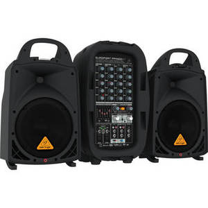 EUROPORT PPA500BT - 500W 6-Channel Portable PA System with Bluetooth Wireless