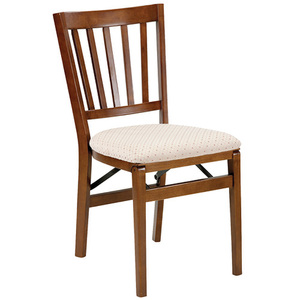 Set of 2 School House Folding Chairs Cherry