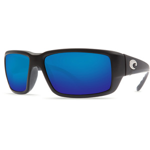 Fantail Black Sunglasses w/ Blue Mirror 580G Lens