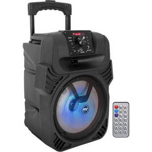 PPHP844B 8" 2-Way 400W Bluetooth PA Speaker with Light Show