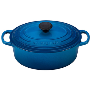 2.75qt Signature Cast Iron Oval Dutch Oven Marseille