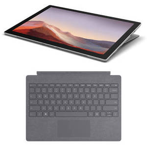 12.3" Multi-Touch Surface Pro 7 Platinum Bundle with Platinum Pro Signature Type Cover