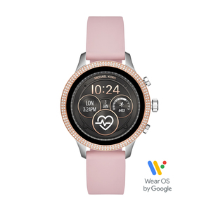 Ladies Access Runway Two-Tone & Pink Silicone Strap Smartwatch