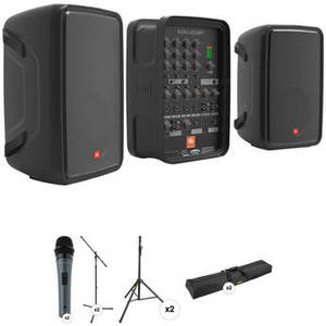 EON208P Stereo PA and Dual Microphones Kit