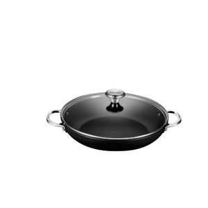 4qt Toughened Nonstick Shallow Casserole w/ Lid