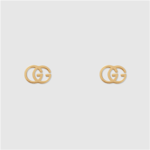 Gucci Yellow Gold GG Tissue Stud Earrings