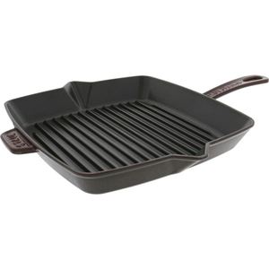Cast Iron 10" Square Grill Pan - Grenadine