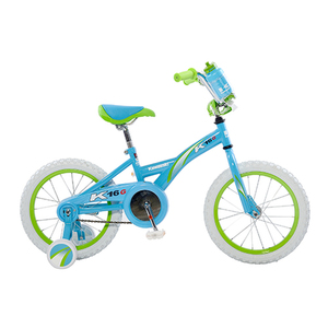 Monocoque 16" Girls Bike Blue/Green