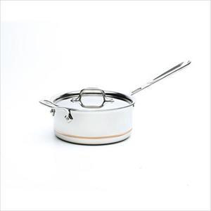 Copper-Core Stainless Steel 3 Qt. Sauce Pan with Lid & Loop
