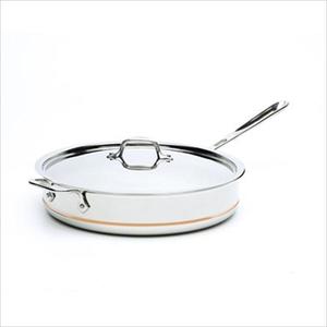 Copper-Core Stainless Steel 6 Qt. Saute Pan with Lid