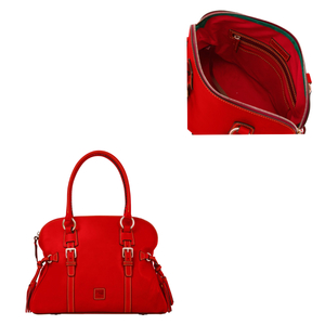 Florentine Domed Buckle Satchel