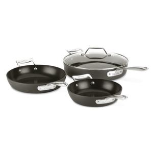 Essentials Non-Stick Hard Anodized 4-Piece Skillet Set