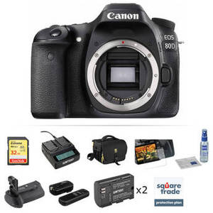 EOS 80D DSLR Camera Deluxe Kit